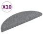 Alfombrillas de escalera autoadhesivas 10 uds gris 56x17x3 cm de vidaXL, Alfombrillas para escalones - Ref: Foro24-149681, Pr...