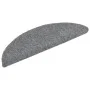 Alfombrillas de escalera autoadhesivas 10 uds gris 56x17x3 cm de vidaXL, Alfombrillas para escalones - Ref: Foro24-149681, Pr...