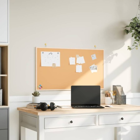 Tablero de corcho con marco de madera de pino macizo 100x55 cm de , Tablones de anuncios - Ref: Foro24-4017421, Precio: 39,48...