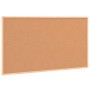 Tablero de corcho con marco de madera de pino macizo 100x55 cm de , Tablones de anuncios - Ref: Foro24-4017421, Precio: 39,48...