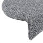 Alfombrillas de escalera autoadhesivas 10 uds gris 56x17x3 cm de vidaXL, Alfombrillas para escalones - Ref: Foro24-149681, Pr...