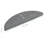 Alfombrillas de escalera autoadhesivas 10 uds gris 56x17x3 cm de vidaXL, Alfombrillas para escalones - Ref: Foro24-149681, Pr...