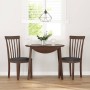 Sillas de comedor con cojines 2 uds madera maciza marrón caucho de , Sillas de comedor - Ref: Foro24-4102388, Precio: 112,71 ...