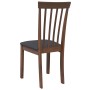 Sillas de comedor con cojines 2 uds madera maciza marrón caucho de , Sillas de comedor - Ref: Foro24-4102388, Precio: 112,71 ...