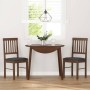 Sillas de comedor con cojines 2 uds madera maciza marrón caucho de , Sillas de comedor - Ref: Foro24-4102426, Precio: 104,33 ...