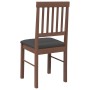 Sillas de comedor con cojines 2 uds madera maciza marrón caucho de , Sillas de comedor - Ref: Foro24-4102426, Precio: 104,33 ...