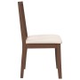 Sillas de comedor con cojines 2 uds madera maciza marrón caucho de , Sillas de comedor - Ref: Foro24-4102395, Precio: 94,85 €...