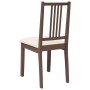 Sillas de comedor con cojines 2 uds madera maciza marrón caucho de , Sillas de comedor - Ref: Foro24-4102395, Precio: 94,85 €...