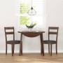 Sillas de comedor con cojines 2 uds madera maciza marrón caucho de , Sillas de comedor - Ref: Foro24-4102381, Precio: 97,53 €...