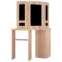 Corner dressing table with LED oak 111x54x141.5 cm by vidaXL, Bedroom Dressers - Ref: Foro24-326533, Price: 172,69 €, Discoun...