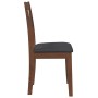 Sillas de comedor con cojines 2 uds madera maciza marrón caucho de , Sillas de comedor - Ref: Foro24-4102381, Precio: 97,53 €...