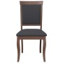 Sillas de comedor con cojines 2 uds madera maciza marrón caucho de , Sillas de comedor - Ref: Foro24-4102487, Precio: 187,50 ...