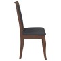 Sillas de comedor con cojines 2 uds madera maciza marrón caucho de , Sillas de comedor - Ref: Foro24-4102487, Precio: 187,50 ...