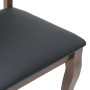 Sillas de comedor con cojines 2 uds madera maciza marrón caucho de , Sillas de comedor - Ref: Foro24-4102487, Precio: 187,50 ...