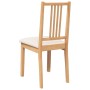 Sillas de comedor con cojines 2uds madera maciza natural caucho de , Sillas de comedor - Ref: Foro24-4102397, Precio: 123,41 ...