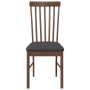 Sillas de comedor con cojines 2 uds madera maciza marrón caucho de , Sillas de comedor - Ref: Foro24-4102500, Precio: 124,41 ...