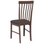 Sillas de comedor con cojines 2 uds madera maciza marrón caucho de , Sillas de comedor - Ref: Foro24-4102500, Precio: 124,41 ...