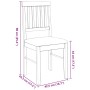 Sillas de comedor con cojines 2uds madera maciza blanco caucho de , Sillas de comedor - Ref: Foro24-4102432, Precio: 103,29 €...