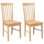 Sillas de comedor 2 unidades madera maciza de caucho de , Sillas de comedor - Ref: Foro24-4102502, Precio: 124,22 €, Descuent...