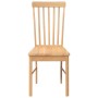 Sillas de comedor 2 unidades madera maciza de caucho de , Sillas de comedor - Ref: Foro24-4102502, Precio: 124,22 €, Descuent...