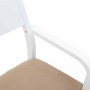 Sillas de comedor con cojines 2uds madera maciza blanco caucho de , Sillas de comedor - Ref: Foro24-4102514, Precio: 174,88 €...