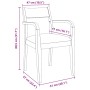 Sillas de comedor con cojines 2uds madera maciza blanco caucho de , Sillas de comedor - Ref: Foro24-4102514, Precio: 174,88 €...