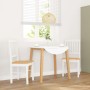 Sillas de comedor 2 unidades madera maciza de caucho blanco de , Sillas de comedor - Ref: Foro24-4102430, Precio: 107,31 €, D...