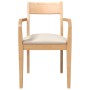 Sillas de comedor con cojines 2uds madera maciza natural caucho de , Sillas de comedor - Ref: Foro24-4102509, Precio: 217,63 ...