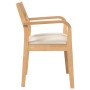 Sillas de comedor con cojines 2uds madera maciza natural caucho de , Sillas de comedor - Ref: Foro24-4102509, Precio: 217,63 ...