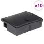 Trampas para ratones 10 uds. negro 13x10x4 cm de , Trampas para animales - Ref: Foro24-4106482, Precio: 17,90 €, Descuento: %