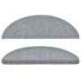 Alfombrillas de escalera 10 unidades gris claro 56x17x3 cm de vidaXL, Alfombrillas para escalones - Ref: Foro24-149741, Preci...