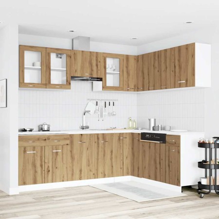 Set de muebles cocina 11 pzas madera ingeniería roble artesanal de , Armarios de cocina - Ref: Foro24-3328578, Precio: 681,88...