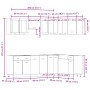 Set de muebles cocina 11 pzas madera ingeniería roble artesanal de , Armarios de cocina - Ref: Foro24-3328578, Precio: 681,88...