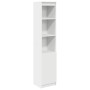 Aparador alto blanco 37,5x35x180 cm madera de ingeniería de , Aparadores - Ref: Foro24-861670, Precio: 86,01 €, Descuento: %