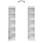 Aparador alto blanco 37,5x35x180 cm madera de ingeniería de , Aparadores - Ref: Foro24-861670, Precio: 86,01 €, Descuento: %