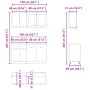 Mueble de cocina 4 piezas madera contrachapada madera vieja de , Armarios de cocina - Ref: Foro24-3328573, Precio: 278,20 €, ...