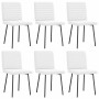 Sillas de comedor 6 uds cuero sintético blanco de , Sillas de comedor - Ref: Foro24-3315542, Precio: 252,66 €, Descuento: %
