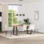 Sillas de comedor 6 uds cuero sintético blanco de , Sillas de comedor - Ref: Foro24-3315542, Precio: 252,66 €, Descuento: %