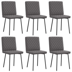 Sillas de comedor 6 unidades cuero sintético gris de , Sillas de comedor - Ref: Foro24-3315485, Precio: 251,27 €, Descuento: %