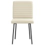 Sillas de comedor 6 unidades cuero sintético color crema de , Sillas de comedor - Ref: Foro24-3315537, Precio: 251,04 €, Desc...