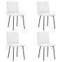 Sillas de comedor 4 unidades cuero sintético blanco de , Sillas de comedor - Ref: Foro24-3315219, Precio: 168,57 €, Descuento: %