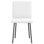 Sillas de comedor 4 unidades cuero sintético blanco de , Sillas de comedor - Ref: Foro24-3315219, Precio: 168,57 €, Descuento: %