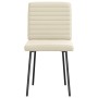 Sillas de comedor 4 unidades cuero sintético color crema de , Sillas de comedor - Ref: Foro24-3315267, Precio: 168,17 €, Desc...