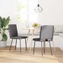 Sillas de comedor 2 unidades cuero sintético gris de , Sillas de comedor - Ref: Foro24-4101115, Precio: 87,54 €, Descuento: %