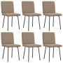 Sillas de comedor 6 unidades cuero sintético color capuchino de , Sillas de comedor - Ref: Foro24-3315540, Precio: 251,04 €, ...