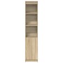Aparador alto roble Sonoma 37,5x35x180 cm madera de ingeniería de , Aparadores - Ref: Foro24-861672, Precio: 86,68 €, Descuen...