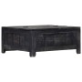 Mesa de centro madera maciza de mango negro 65x65x30 cm en Armarios y almacenamiento | Comprar online en Foru.es