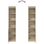 Aparador alto roble Sonoma 37,5x35x180 cm madera de ingeniería de , Aparadores - Ref: Foro24-861672, Precio: 86,68 €, Descuen...