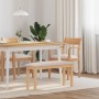 Banco 90 cm Madera Maciza Caucho de , Bancos de comedor y cocina - Ref: Foro24-4102594, Precio: 74,52 €, Descuento: %