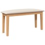 Banco 90 cm Madera Maciza Caucho de , Bancos de comedor y cocina - Ref: Foro24-4102594, Precio: 74,52 €, Descuento: %